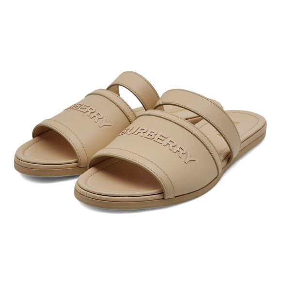 Burberry Honour Leather Flat Sandals in Pale Peach EU 38.5 / US 8.5  $680 - Picture 3 of 8